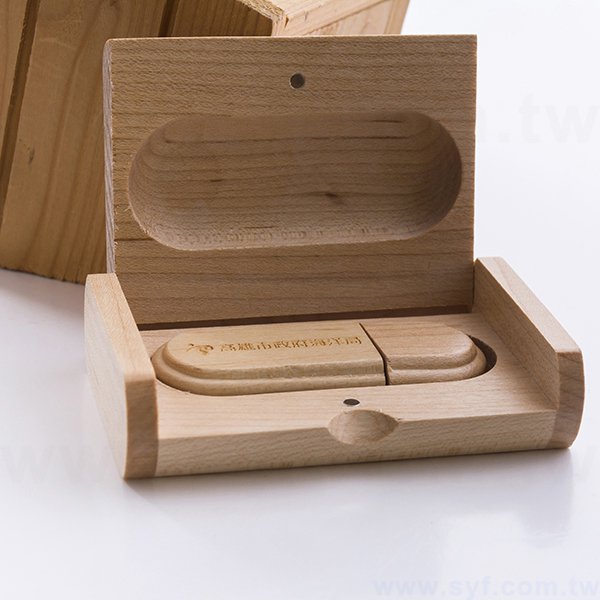 環保隨身碟-原木禮贈品USB可加購掀蓋式木盒-帽蓋木質隨身碟-客製隨身碟容量-工廠客製化印刷推薦禮品-8